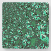 Helligkeit, sanfte Grüntöne Steinuntersetzer (Vorderseite)