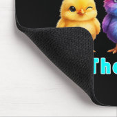 Helligstes Huhn im Bündel Regenbogen Ostern Pun Mousepad (Ecke)