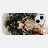 Hellish Beast Ink Painting Case-Mate iPhone Hülle (Rückseite (Horizontal))