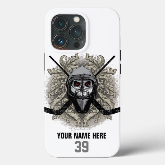 Hellish Hockey Goalie Case-Mate iPhone Case (Rückseite)