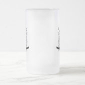 Hellish Hockey Goalie Mattiert Glass Beer Tasse (Mittel)