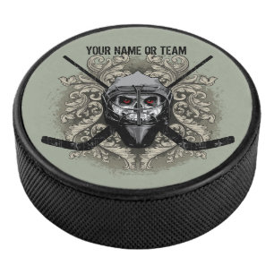 Hellish Hockey Goalie (personalisiert) Eishockey Puck