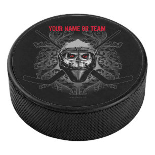 Hellish Hockey Goalie (personalisiert) Eishockey Puck