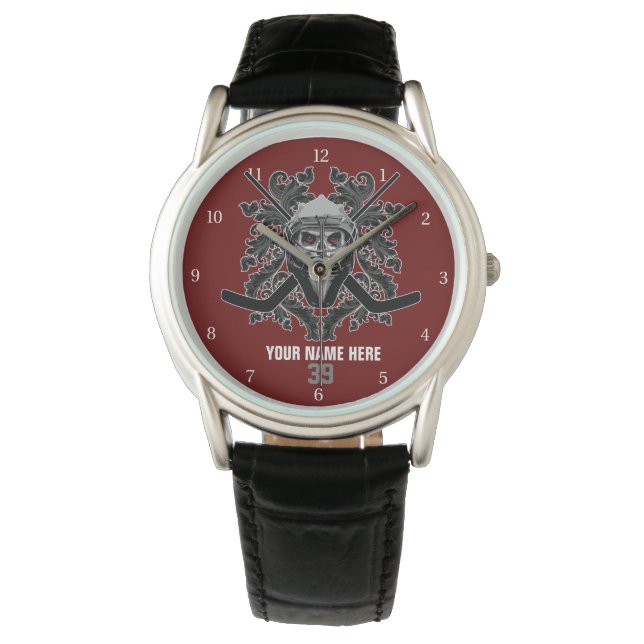 Hellish Hockey Goalie Watch Armbanduhr (Vorderseite)