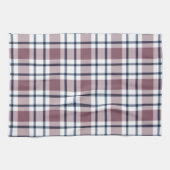 Hellkariertes Retromuster braun-weiß Geschirrtuch (Horizontal)