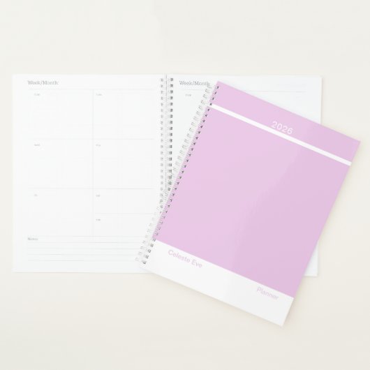 Helllila modernes Layout groß Planer (Anzeige)