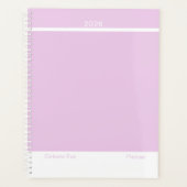 Helllila modernes Layout groß Planer (Vorderseite)