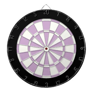 Helllila Schwarz und Weiß Dartscheibe