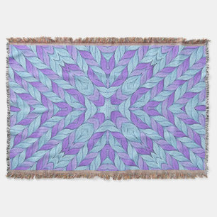 Helllila und Blass-Aqua-Muster Decke