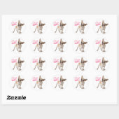 Helllo Hi French Bulldog Welpe Hund Sticker / Sieg (Blatt)