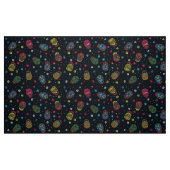 Hellmexischer Blumenschädel Stoff (Fat Quarter (45,7 x 55,9 cm))