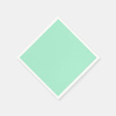 Hellminte grüne High End Farbabstimmung Serviette (Ecke)