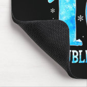 Hello 10 Double Digits Snowflakes Winter Christmas Mousepad (Ecke)