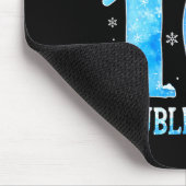 Hello 10 Double Digits Snowflakes Winter Christmas Mousepad (Ecke)
