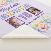 Hello 18 2 Foto Name Datum Blume lila Sherpadecke (3/4)