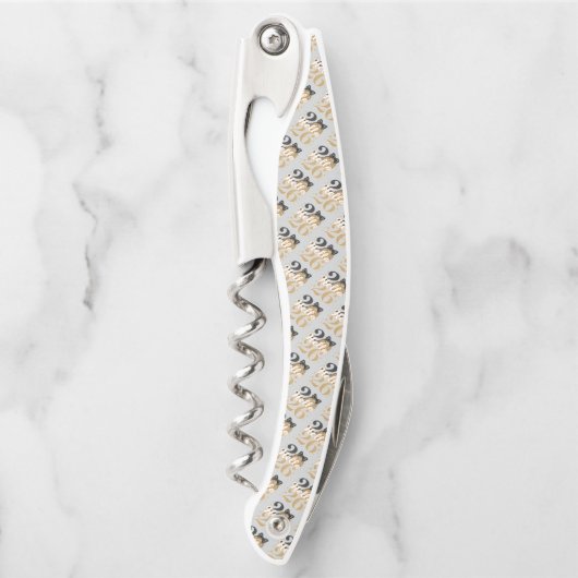 Hello 2026 Disco Ball Celebration Kellnermesser (Vorderseite)