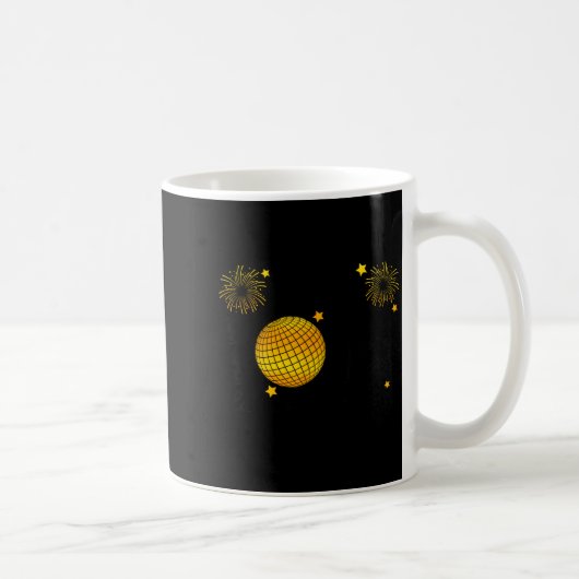 Hello 2026 Happy New Year 2026 Coquette Bow Disco Kaffeetasse (Rechts)