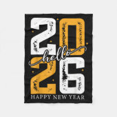 Hello 2026 Happy New Year 2026 New Year's Eve Part Fleecedecke (Vorderseite)