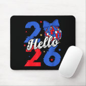 Hello 2026 Happy New Year 2026 New Year's Eve Part Mousepad (Mit Mouse)