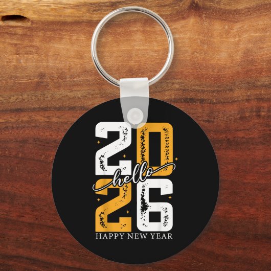 Hello 2026 Happy New Year 2026 New Year's Eve Part Schlüsselanhänger (Vorderseite)