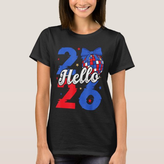 Hello 2026 Happy New Year 2026 New Year's Eve Part T-Shirt (Vorderseite)