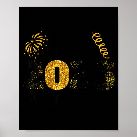 Hello 2026 Happy New Year Countdown Party Family M Poster (Vorne)