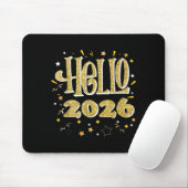 Hello 2026 Happy New Year Pajama Funny Family Matc Mousepad (Mit Mouse)