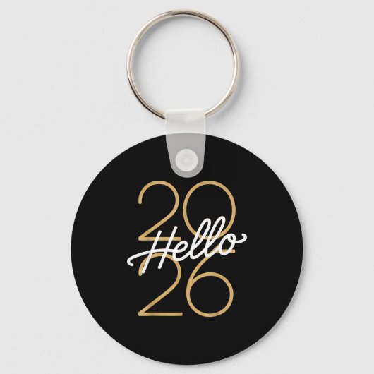 Hello 2026 New Year Celebration Eve Party Men Wome Schlüsselanhänger (Vorderseite)