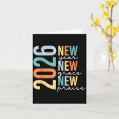 Hello 2026 New Year New Grace New Praise Karte (Gelbe Blume)