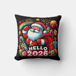 Hello 2026 Santa Claus Christmas Custom New Year  Kissen