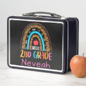 Hello 2nd Grade Bohemisch Arch Rainbow Metall Brotdose (Beispiel)