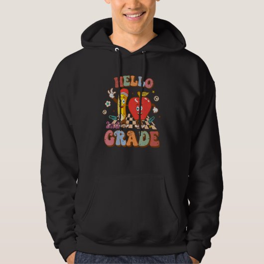 Hello 2nd Grade Second School Back to School Teach Hoodie (Vorderseite)