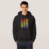 Hello 2nd Second Grade Teacher Back To School Retr Hoodie (Vorne ganz)
