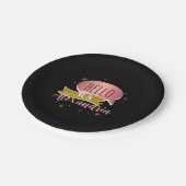 hello 30 Stylish Personalized 30th birthday Pappteller (Schrägansicht)