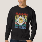 Hello 3rd Third Grade Teacher Back To School Retro Sweatshirt (Vorderseite)