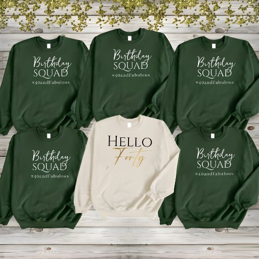 Hello 40 Birthday 40. Party Long Sleeve T-Shirt