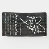 Hello 40 Birthday Cruise Door Banner (Horizontal)