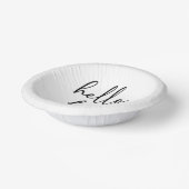 Hello 40 Minimalistisches 40. Geburtstags-Party Pappteller (Gewinkelt)