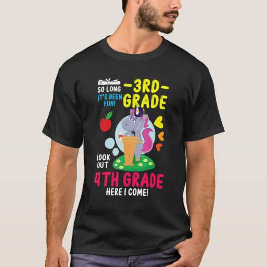 Hello 4th Grade Teacher Student Back To School Uni T-Shirt (Vorderseite)