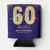 Hello 60! - Elegant 60th Birthday Woman Dosenkühler (Rückseite)