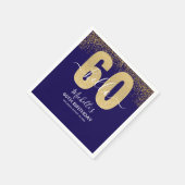 Hello 60! - Elegant 60th Birthday Woman Serviette (Ecke)