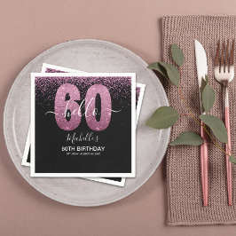 Hello 60! - Modern 60th Birthday Woman Serviette