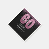 Hello 60! - Modern 60th Birthday Woman Serviette (Ecke)