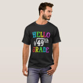 Hello 7th Grad Square Root Of 49 Math Back To Sch T-Shirt (Vorne ganz)