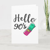 Hello 90s Handy Karte (Vorderseite)