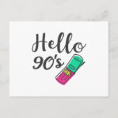 Hello 90s Handy Postkarte (Vorderseite)
