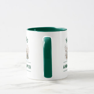 Hello A New Chapter 2026 | Cozy Green Mug Tasse