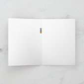 HELLO Abstrakte Kunst Moderner Spaß fröhlich Karte (Innenseite)