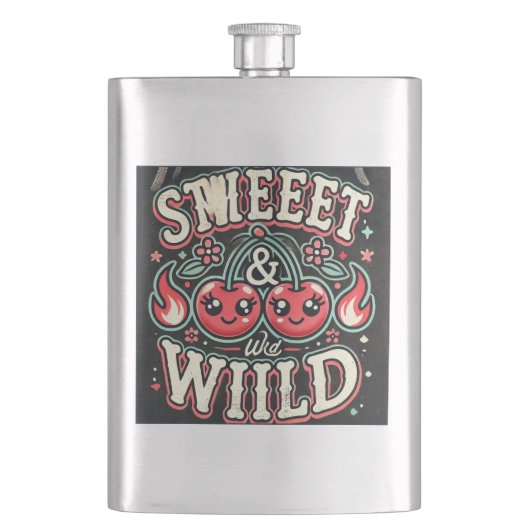 Hello April Classic Flask Flachmann (Vorderseite)