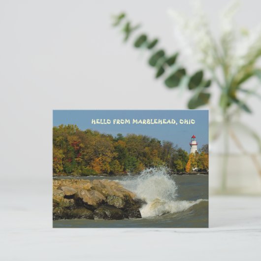 HELLO AUS MARBLEHEAD, OHIO POSTKARTE (Stehend Vorderseite)